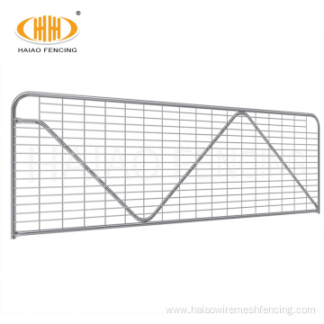 Decorative galvanized sheet metal square bar farm gates